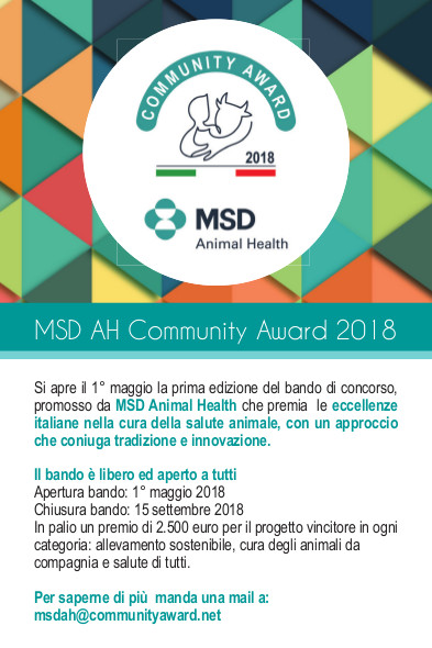 Msd Animal Health - Community Award 2018 - Msd Animal Health Italia